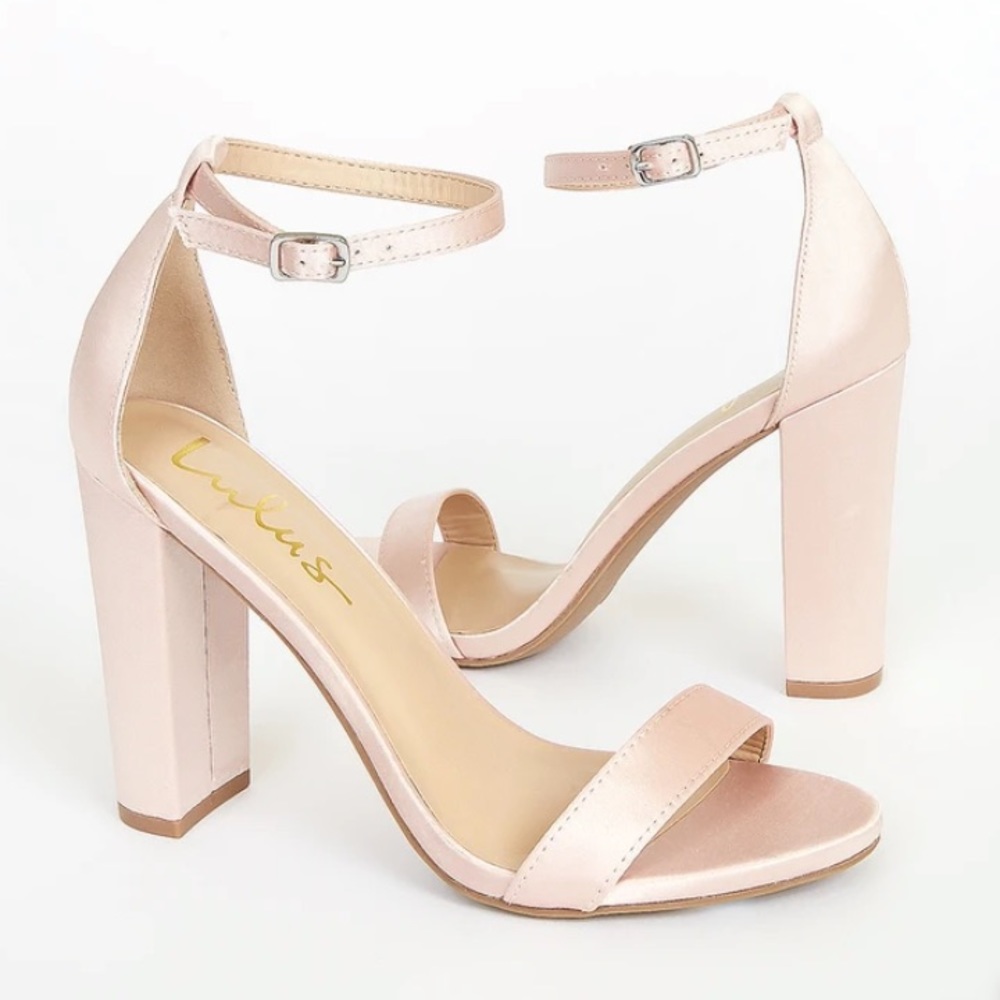 Lulus baby pink heels